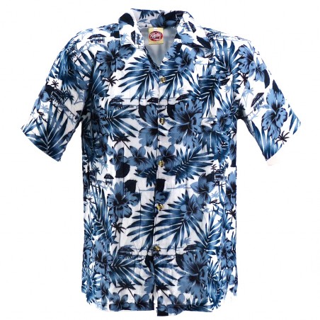 Chemise Hawaïenne blanche Moho