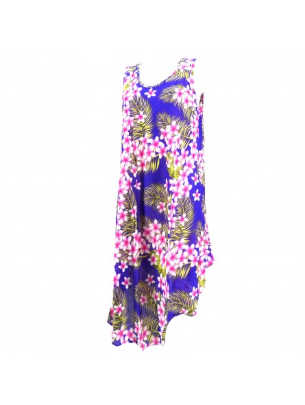 Robe tunique violet grande taille frangipane forest