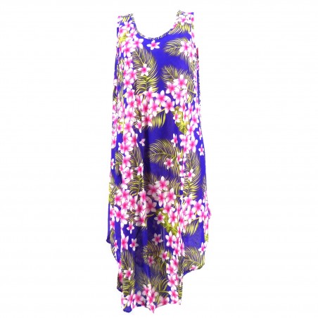 Robe tunique violet grande taille frangipane forest