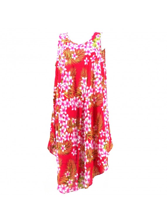 Robe tunique rose grande taille frangipane forest