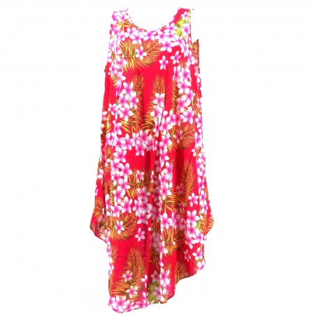 Robe tunique rose grande taille frangipane forest