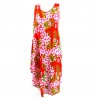 Robe tunique rouge grande taille frangipane forest