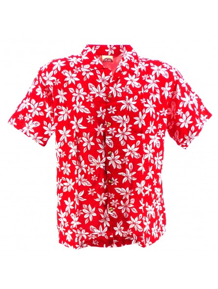 Chemise Hawaïenne Garçon petite tiaré rouge