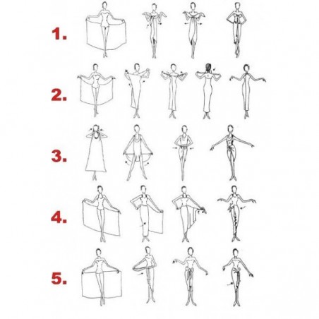 Paréo rose vif frangipanes et tortues