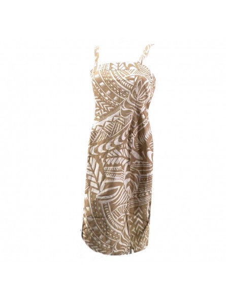 Robe "Sundress " beige tatouage rahi