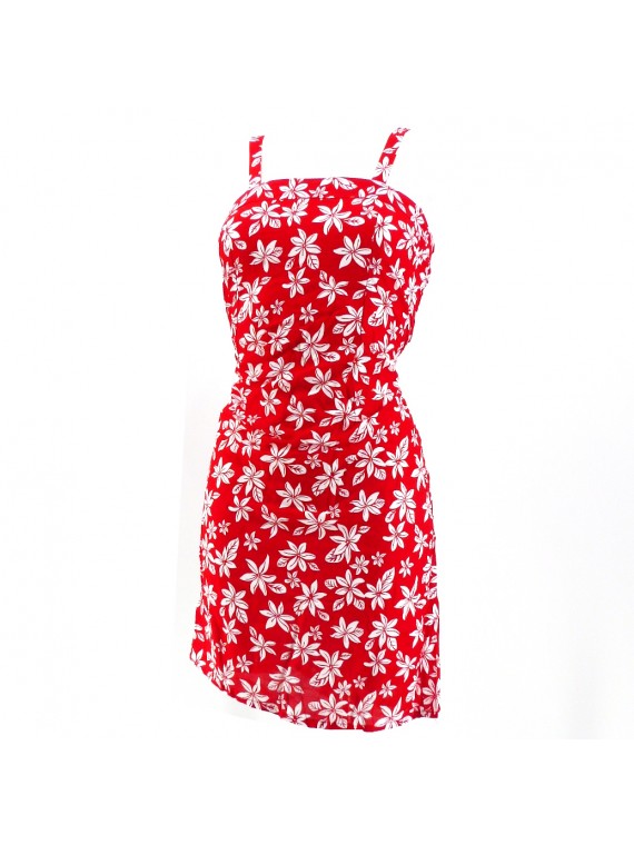 Robe "Sundress " rouge petite tiaré