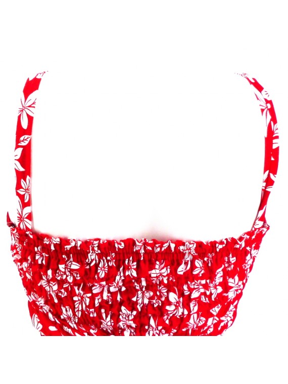 Robe "Sundress " rouge petite tiaré