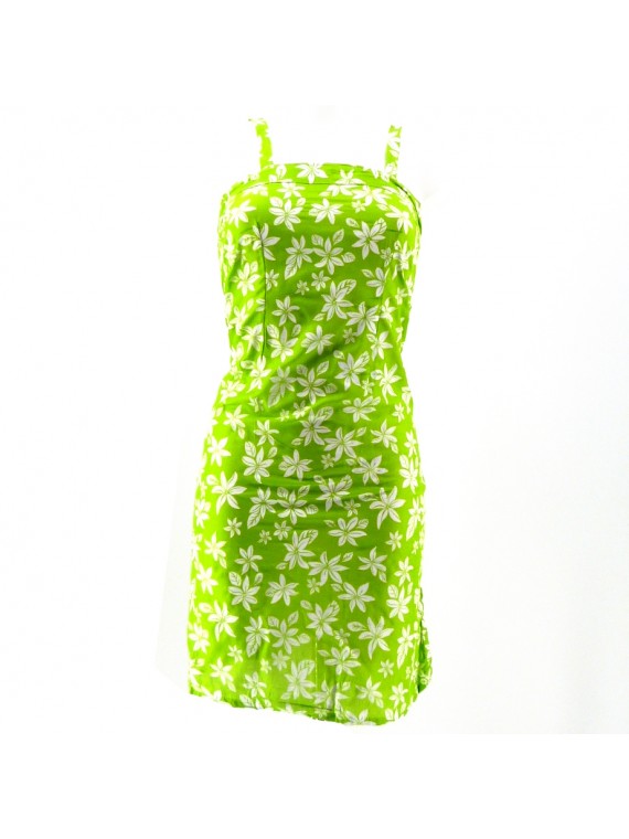 Légère robe d'été verte...