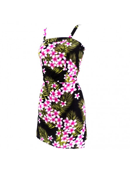 Robe "Sundress " noire Frangipane Forest