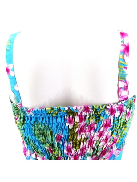 Robe "Sundress " turquoise Frangipane Forest