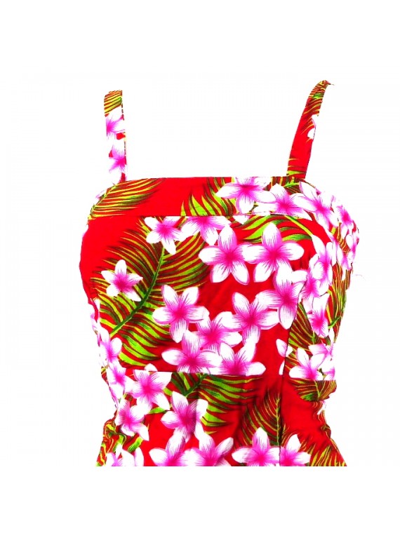 Robe "Sundress " Rouge Frangipane Forest