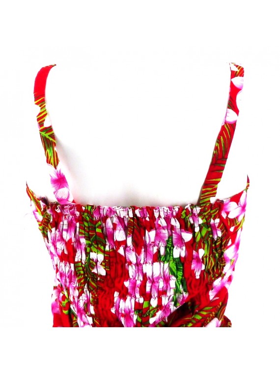 Robe "Sundress " Rouge Frangipane Forest