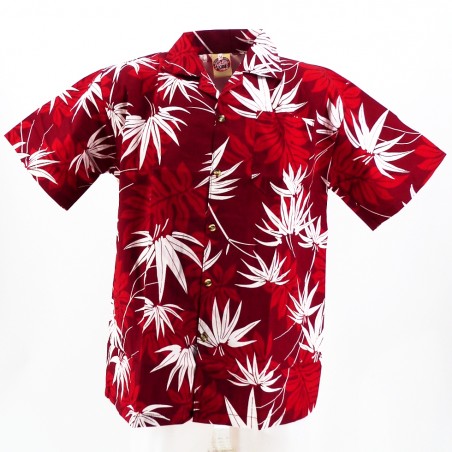 Chemise hawaïenne rouge Apetaï