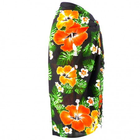 Paréo bleu et rose non transparent séchage et lavage rapide