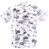 chemise hawaienne blanche petit paysage