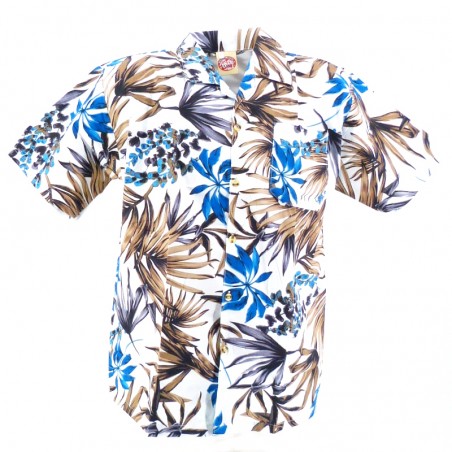 Chemise hawaïenne Apetaï colore blanc
