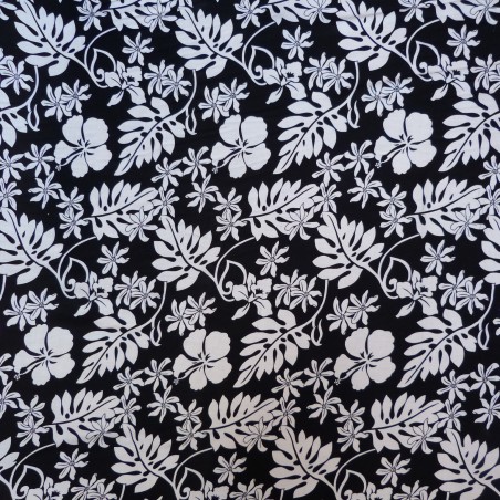 Tissu noir Apa tiaré 100% viscose