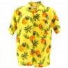 Chemise Hawaïenne Jaune Ananas