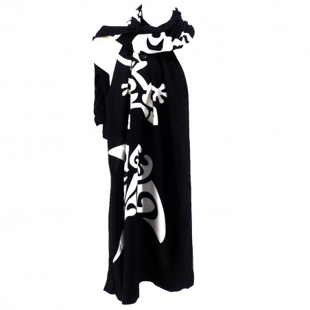 Mini paréo Noir Tatouages