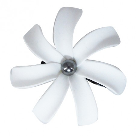 BARRETTE FLEURS DE TIARÉ AVEC PERLE