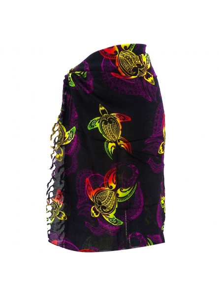 Paréo enfant violet tortue tatouage