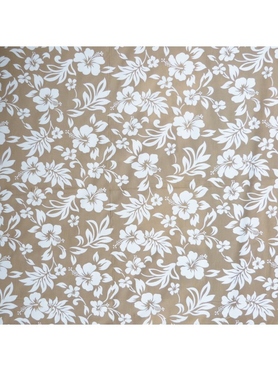 Tissu Crème Tatouage Polynésien 100% coton