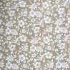 Tissu Crème Tatouage Polynésien 100% coton