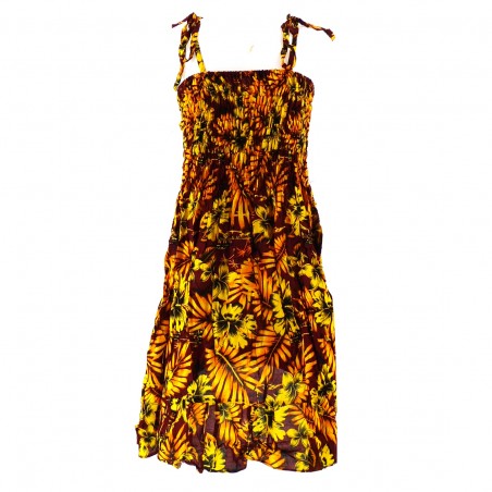 robe enfant marron et or Moho