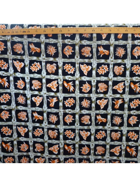 Tissu Noir Bambuseae