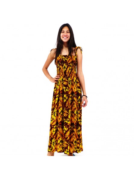 Robe marron et or Moho Tani