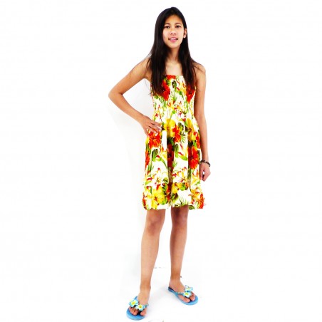 Robe enfant blanche Maupiti