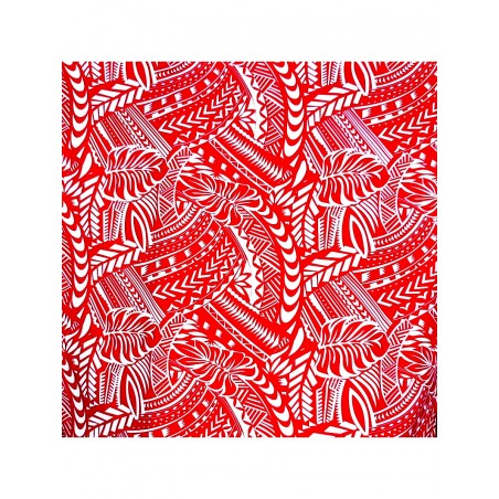 tissu rouge et blanc Tatouage Polynésien
