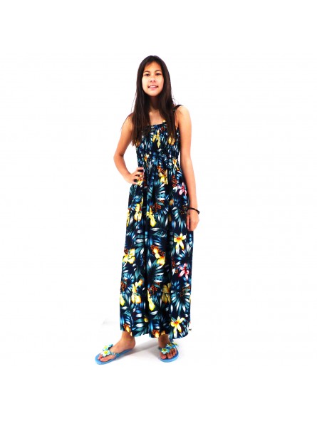 Robe d'été bleu marine Fa'a