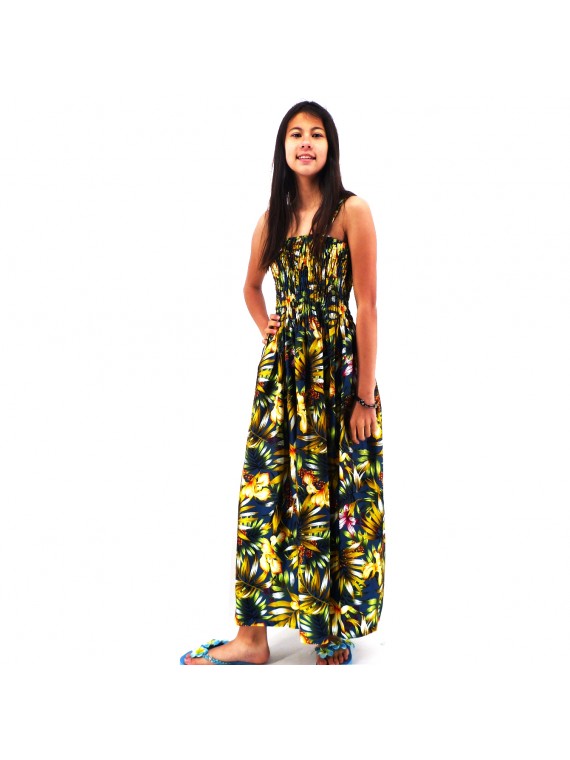 Robe d'été gris pétrole Fa'a