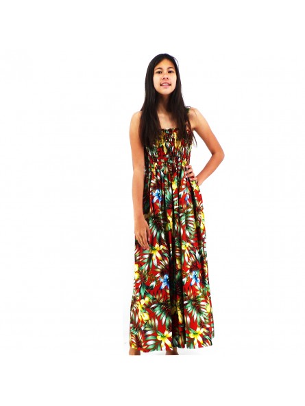Robe d'été rouge Fa'a