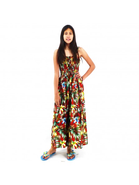 Robe d'été rouge Fa'a