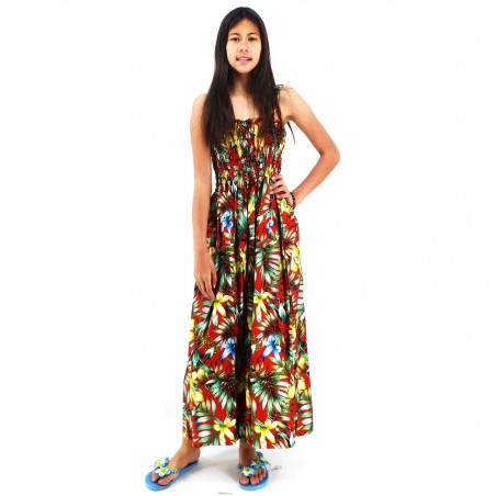 Robe d'été rouge Fa'a