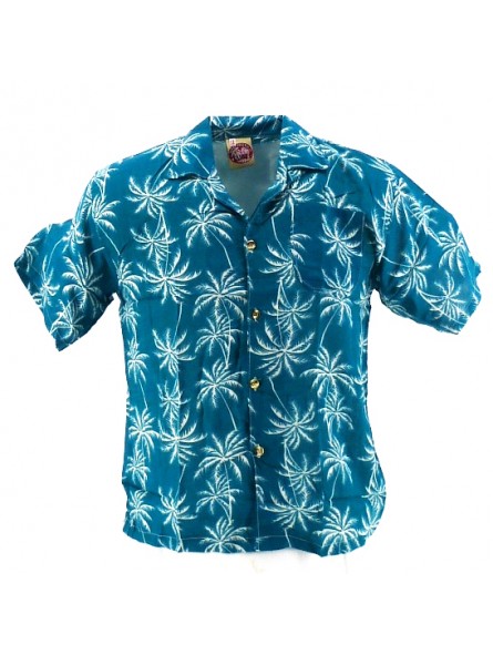 Chemise Hawaïenne Garçon Palmeraie - vert