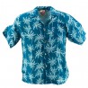 Chemise Hawaïenne Garçon Palmeraie - Bleue