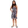 robe enfant couleur noir motifs tatouage polynesien