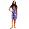 robe enfant couleur violet motifs tatouage polynesien