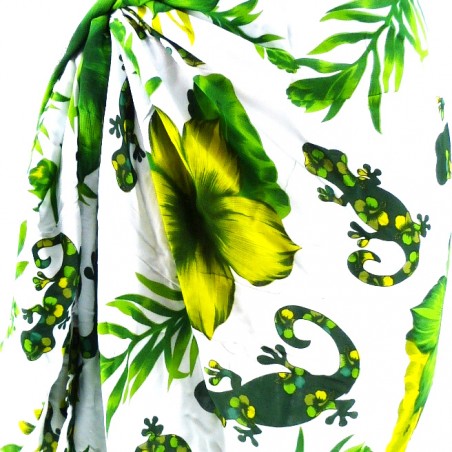 paréo rose dauphin et tortue