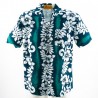 Chemise Hawaïenne verte Line