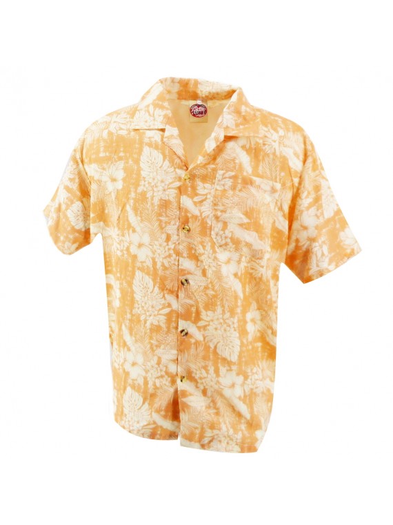 Chemise Hawaïenne saumon pastel Heinui