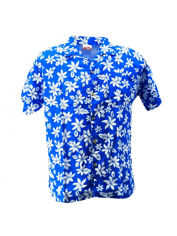 Chemise Hawaïenne Garçon petite tiaré bleu