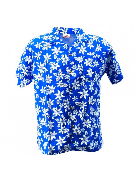 Chemise Hawaïenne Garçon petite tiaré bleu