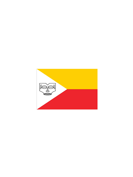 Mini paréo Rouge Drapeau de Îles Marquises