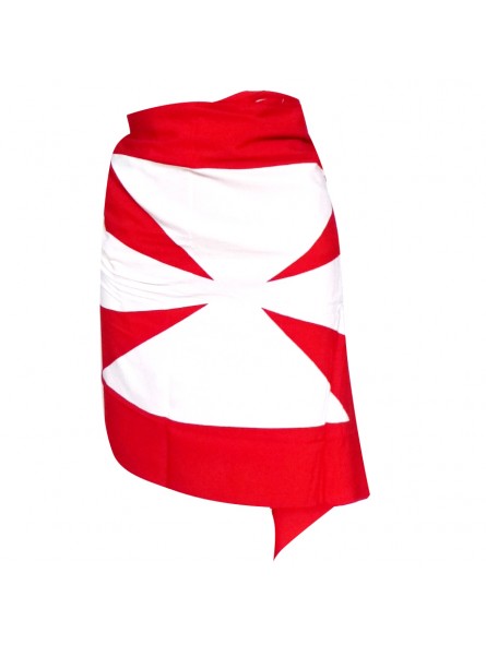 Mini paréo Rouge Drapeau Wallisien