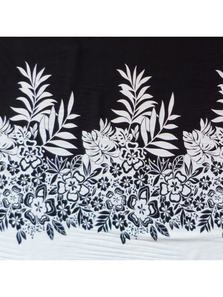 Tissu Noir Rurutu 100% viscose