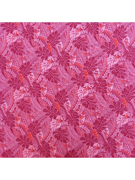 Tissu rouge Tatouage Uru 100% viscose
